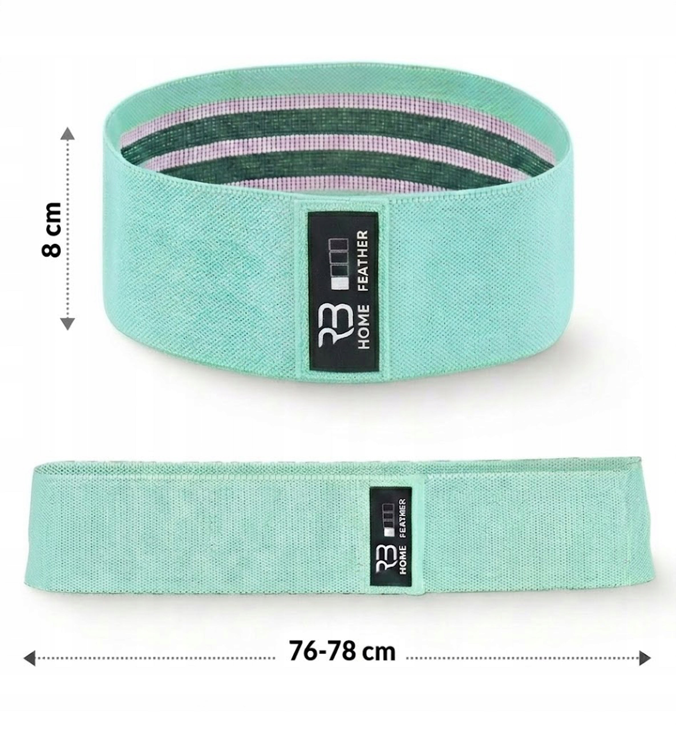 SET OF 4 HIP MINI BAND EXERCISE RUBBERS, MATERIAL RUBBERS STRONG FITNESS BANDS Packaging status original