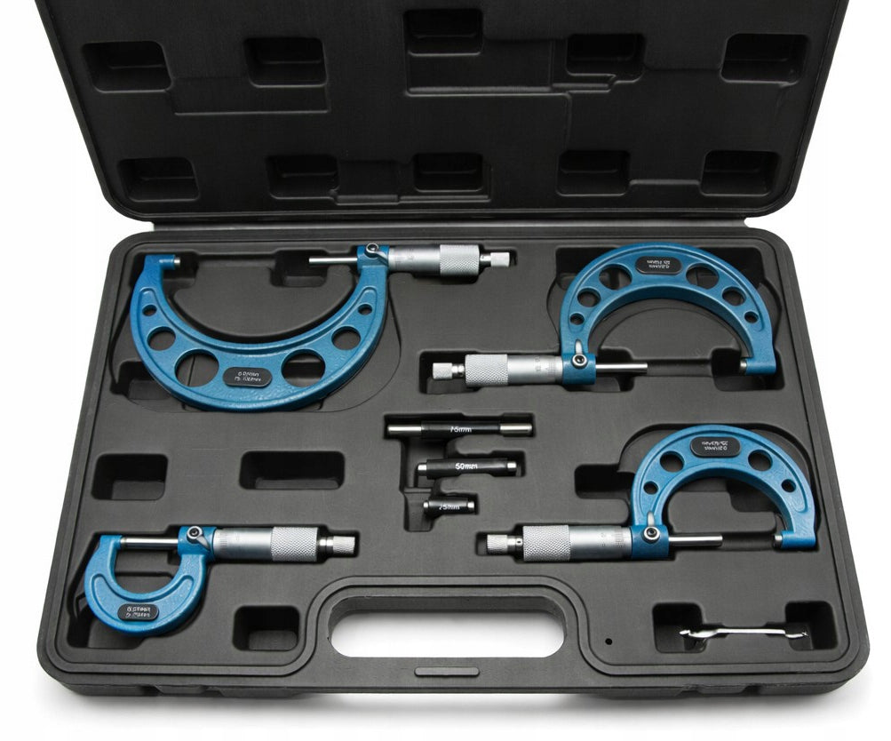 SET OF 4 OUTDOOR MICROMETER NONIUS 0-100mm / 0,01 mm VOGEL-TECH Packaging status original