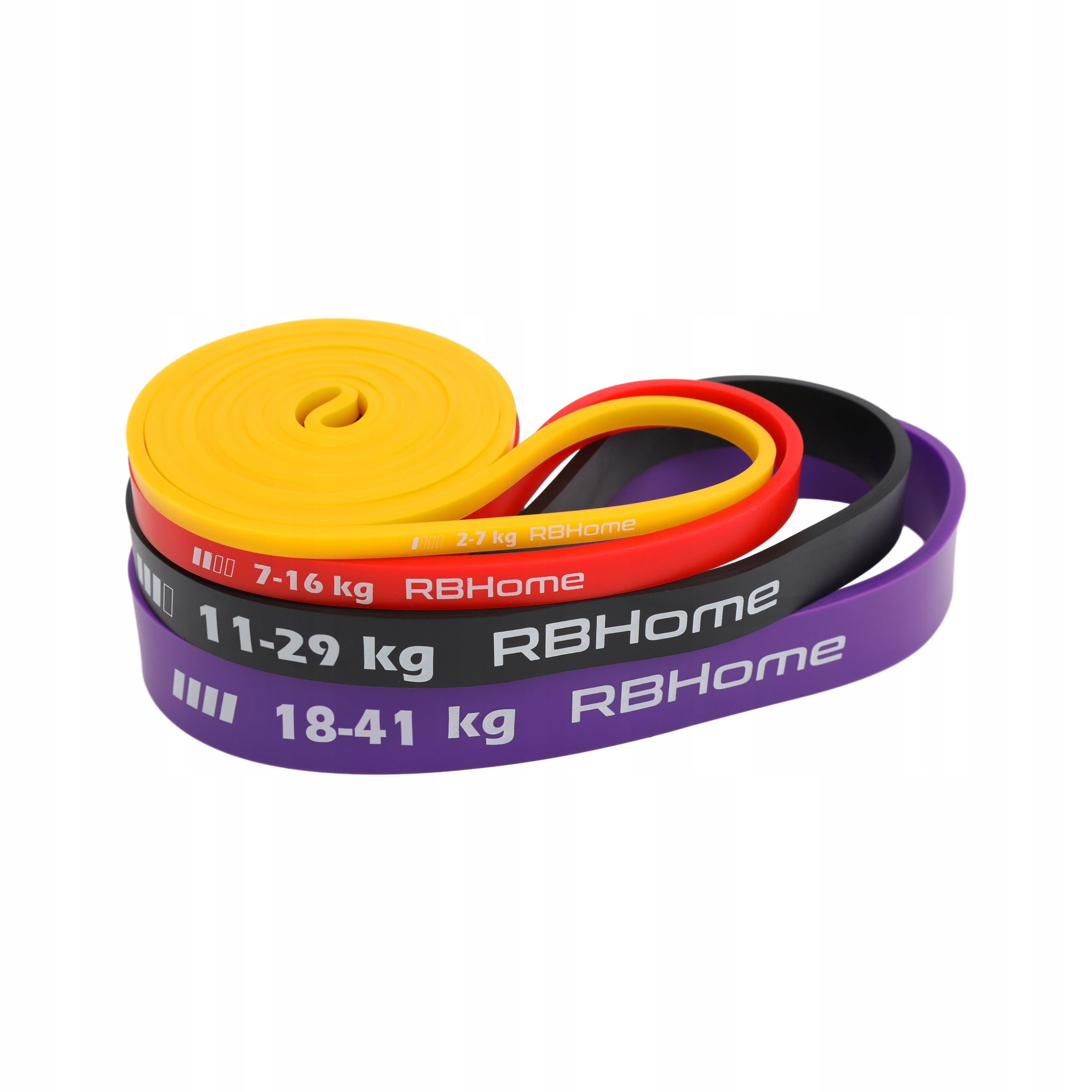 SET OF 4 POWER BAND EXERCISE RUBBERS STRONG RESISTANCE RUBBER FOR FITNESS TRAINING EAN (GTIN) 5906792470029