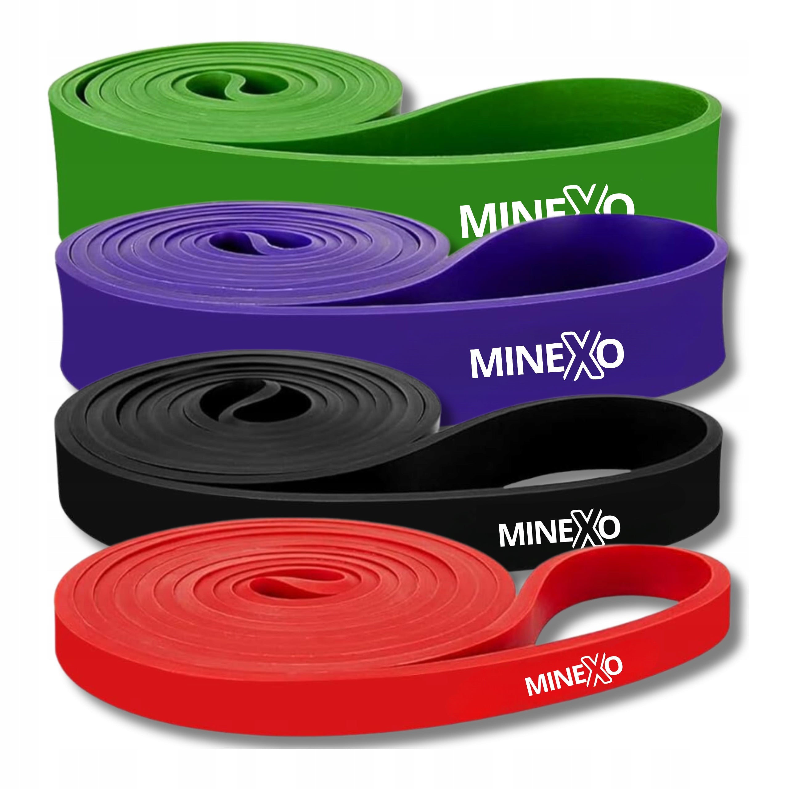 SET OF 4 RESISTANCE BANDS FOR PULL-UP TRAINING RESISTANCE BANDS FOR STRETCHING