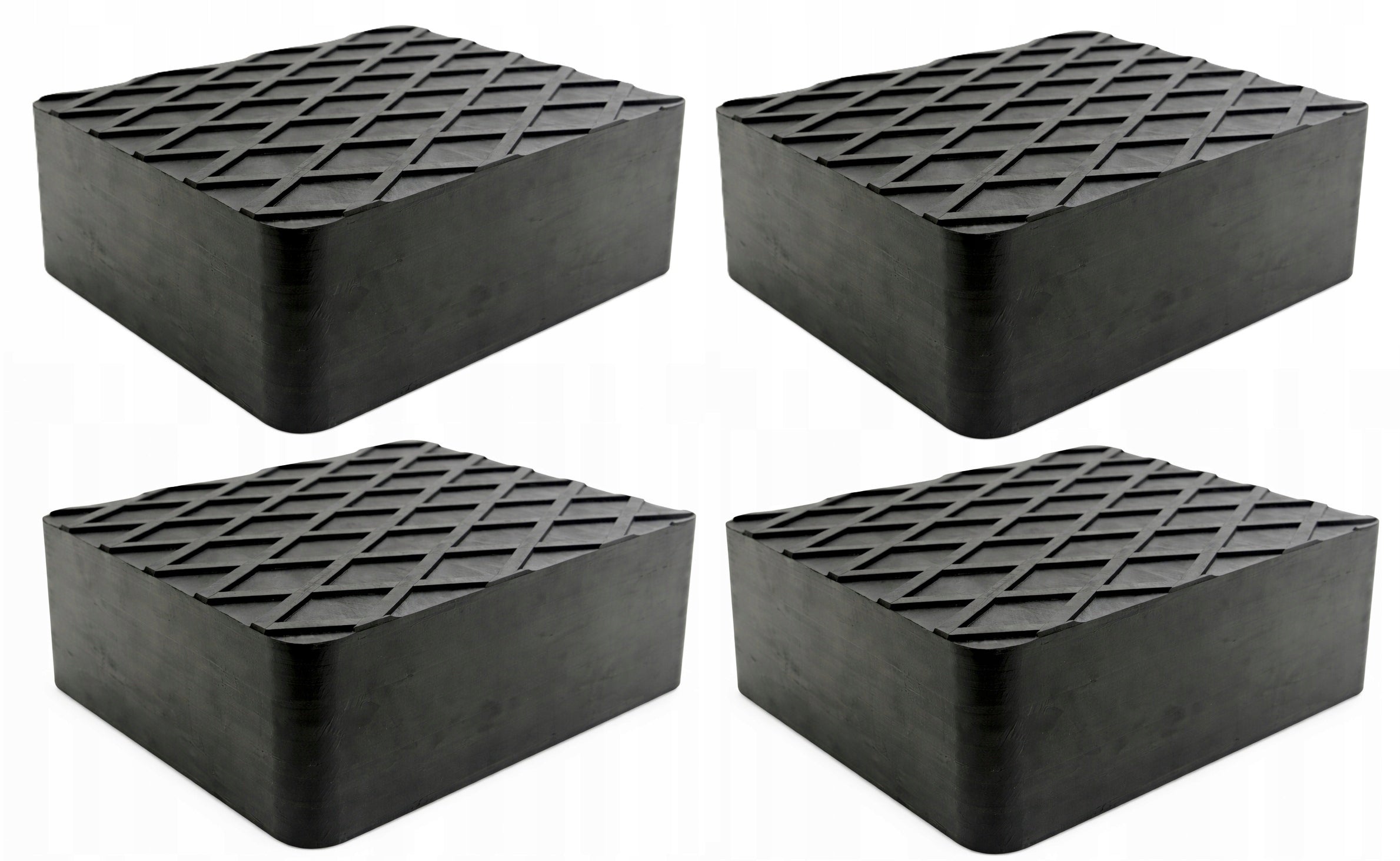 SET OF 4PCS RUBBER BRICK CUBE RUBBER PAD FOR LIFTER 160X120X60