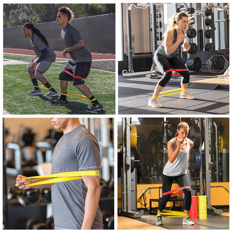 SET OF 5 EXERCISE RUBBERS MINI BAND FITNESS STRETCHING TAPE Manufacturer code GG7834