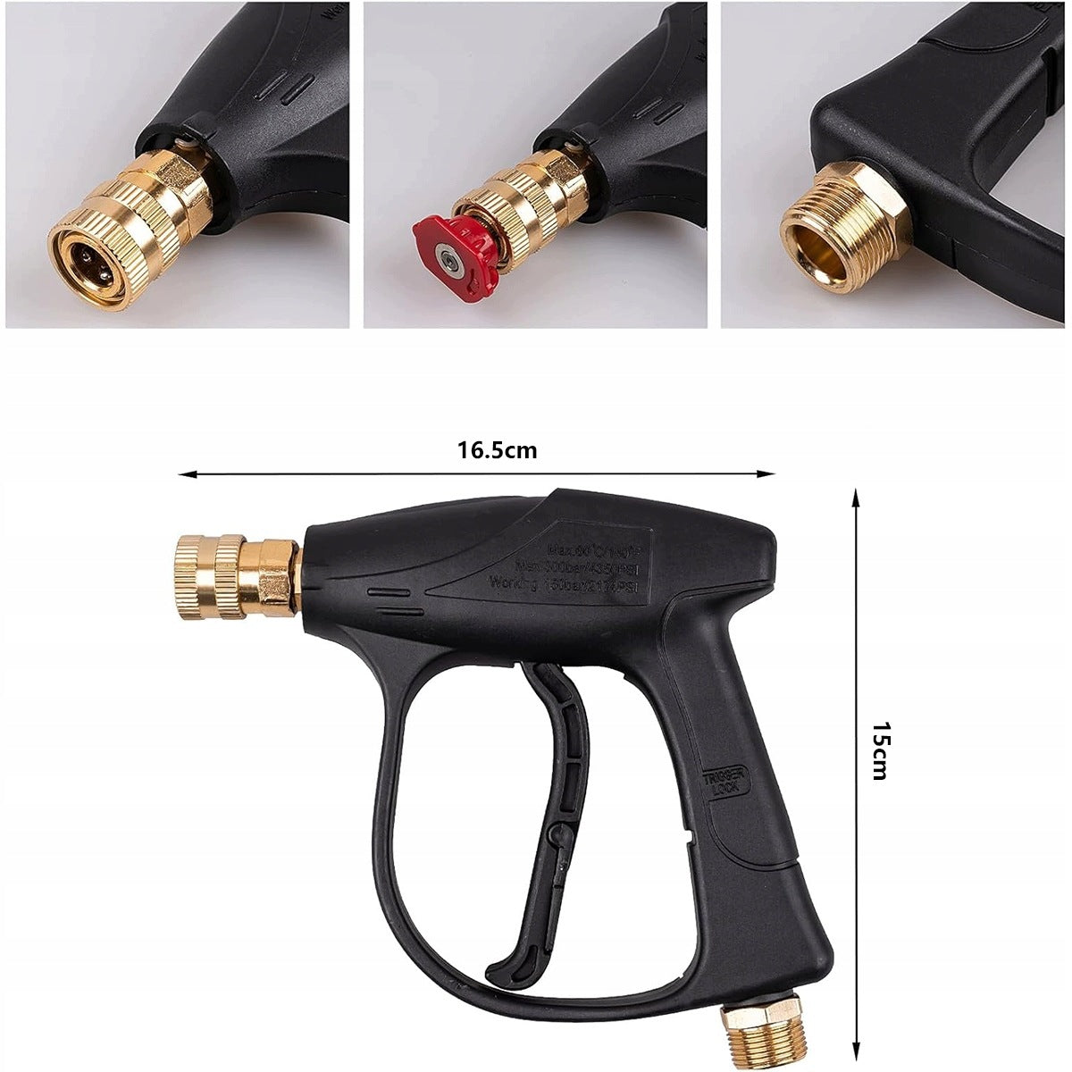 SET OF 5 NOZZLES FOR PRESSURE WASHER QUICK COUPLER FOAMER 1L EAN (GTIN) 6921754903628