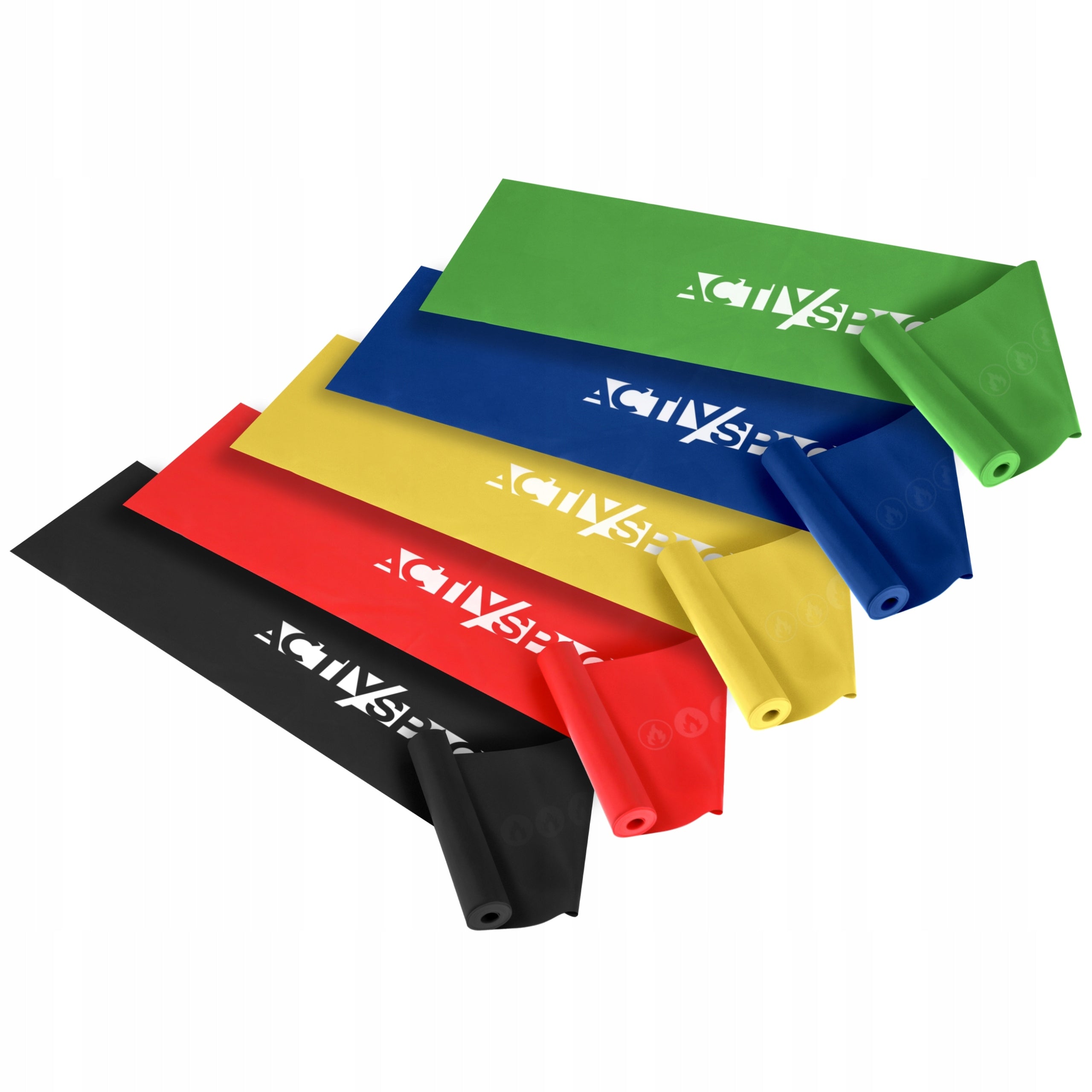 SET OF 5 RUBBER BANDS FOR FITNESS REHABILITATION TRAINING LONG RUBBER 2M Manufacturer code 5904183608556
