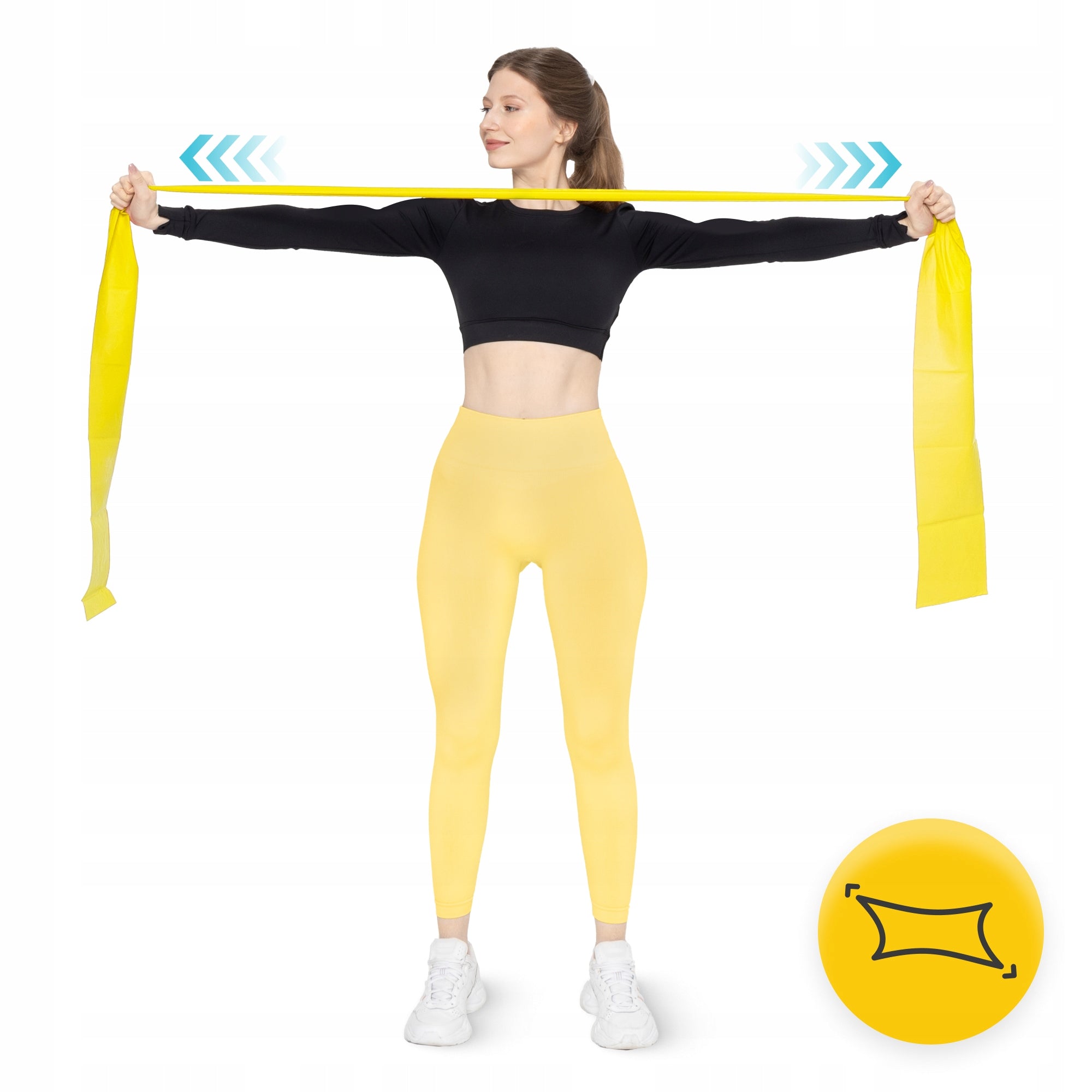 SET OF 5 RUBBER BANDS FOR TRAINING REHABILITATION FITNESS FLAT BAND 2M EAN (GTIN) 5907222931127