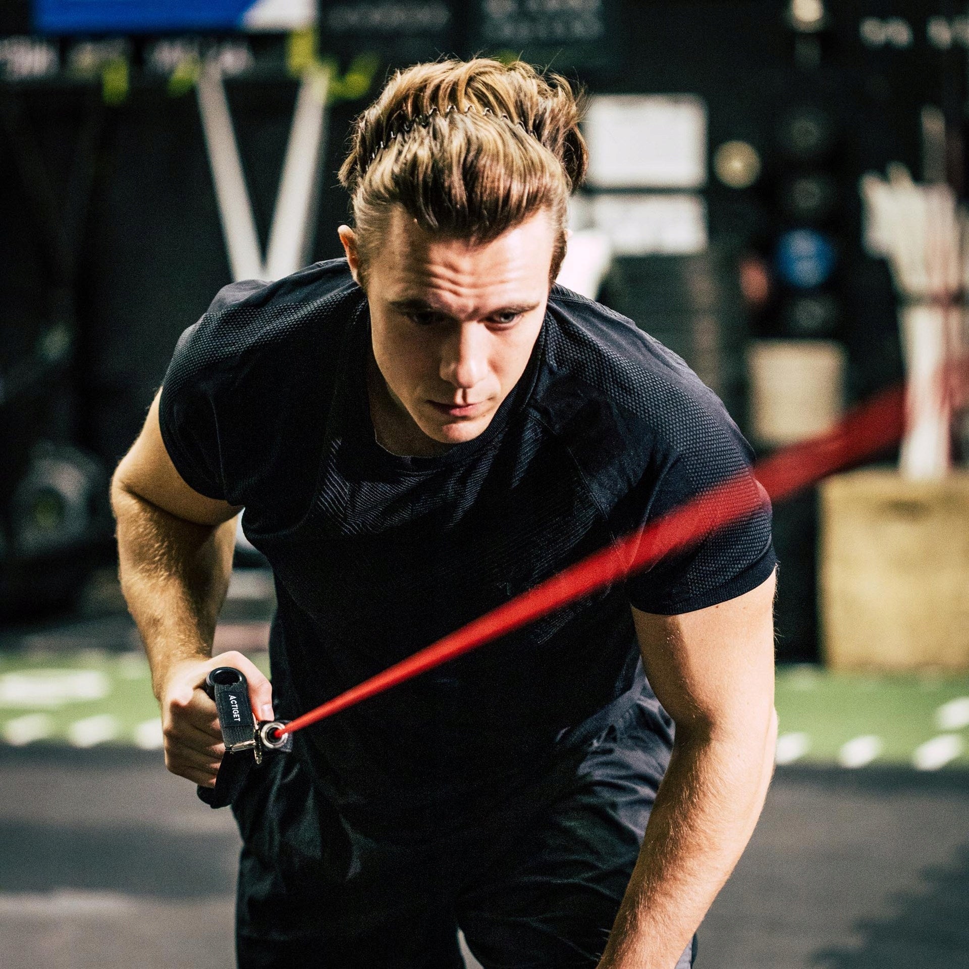 SET OF 5 RUBBER EXERCISE BANDS TRAINING RESISTANCE RUBBER FITNESS EXPANDERS Width 12 mm