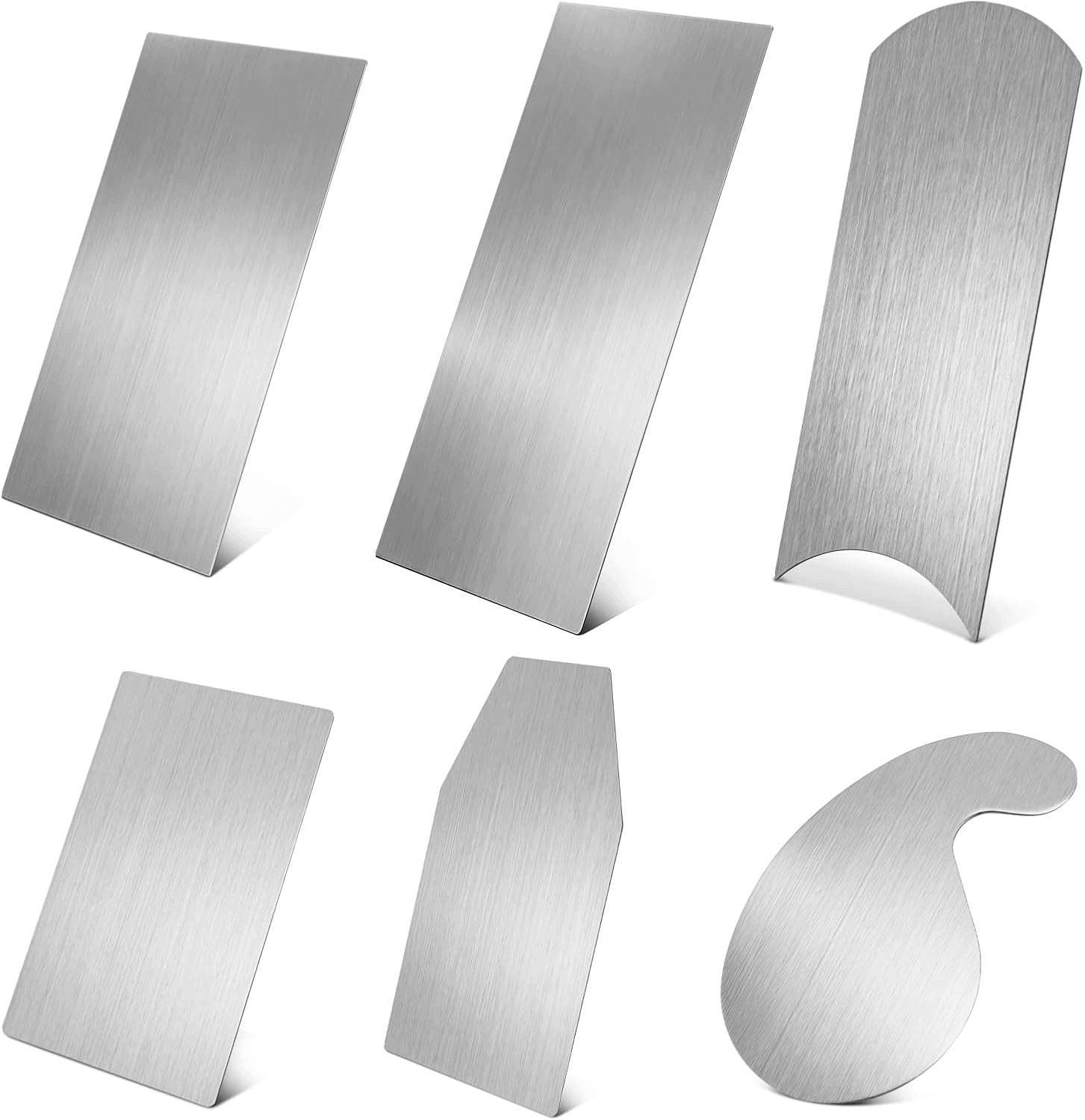 SET OF 6 CARPENTRY SCRAPERS FOR METAL WOOD DIFFERENT SHAPES