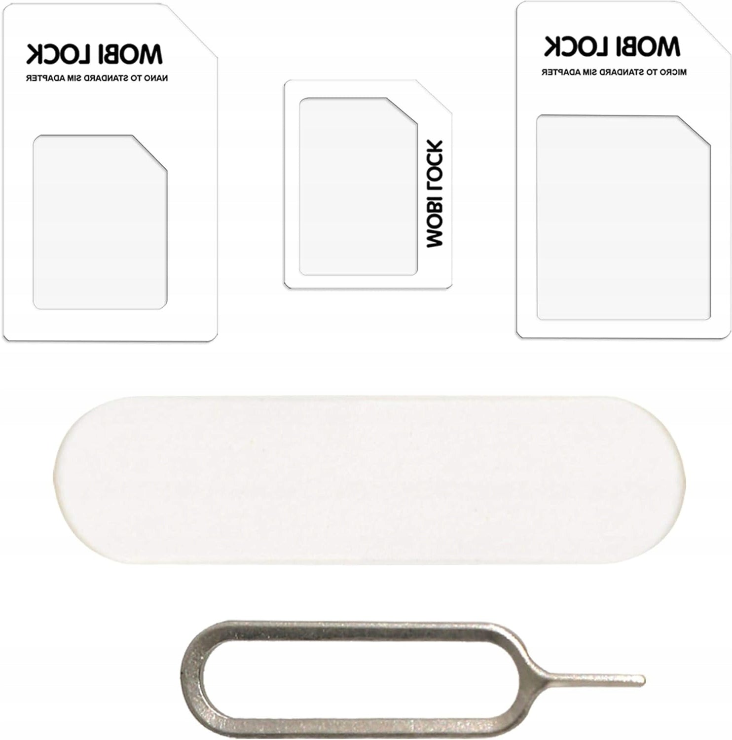 SET OF 6IN1 MICRO NANO STANDARD SIM CARD ADAPTERS COMPATIBLE