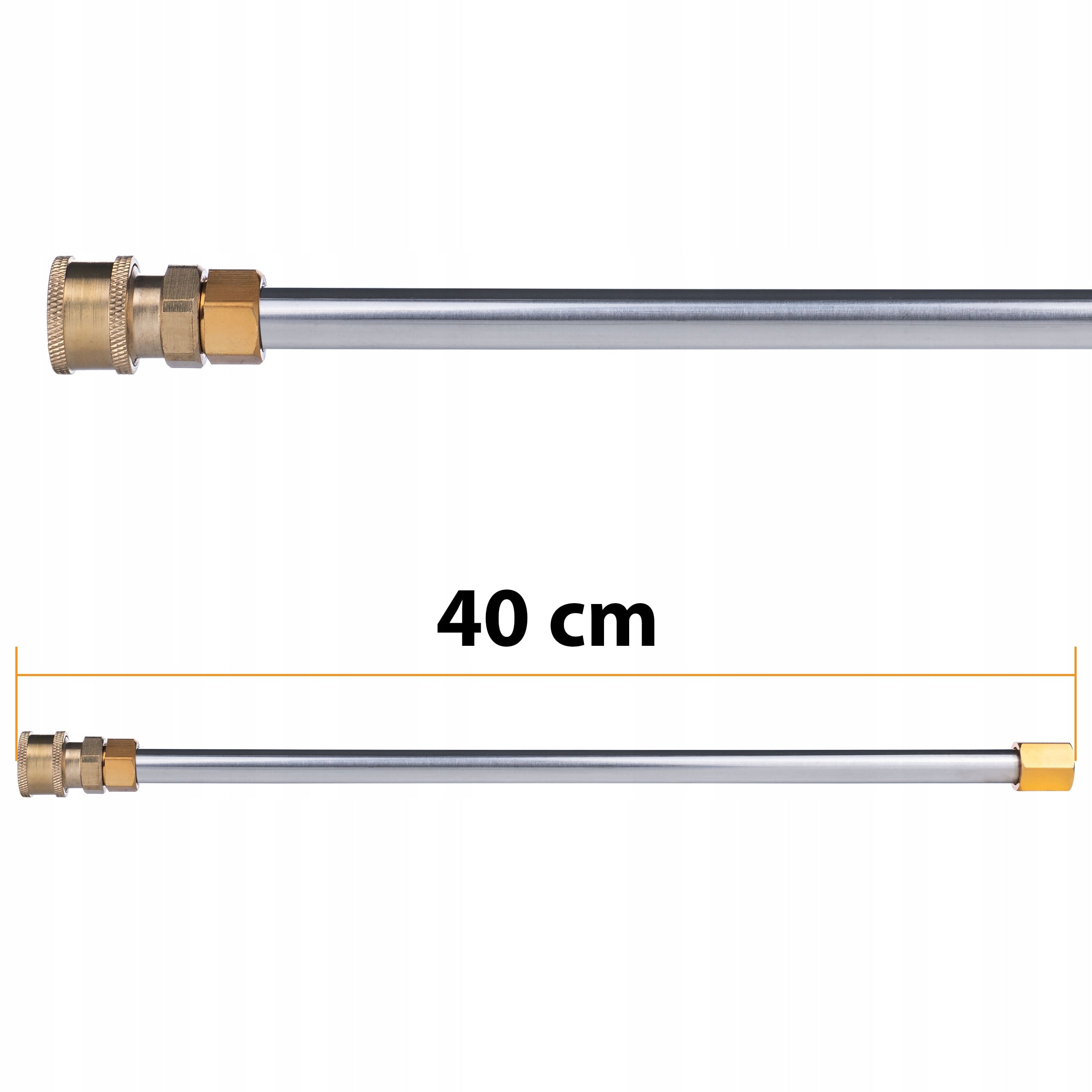 SET OF 7 LANCES EXTENSION FOR KARCHER LANCE 2,6M 1/4” BENT NOZZLES Kind Angular