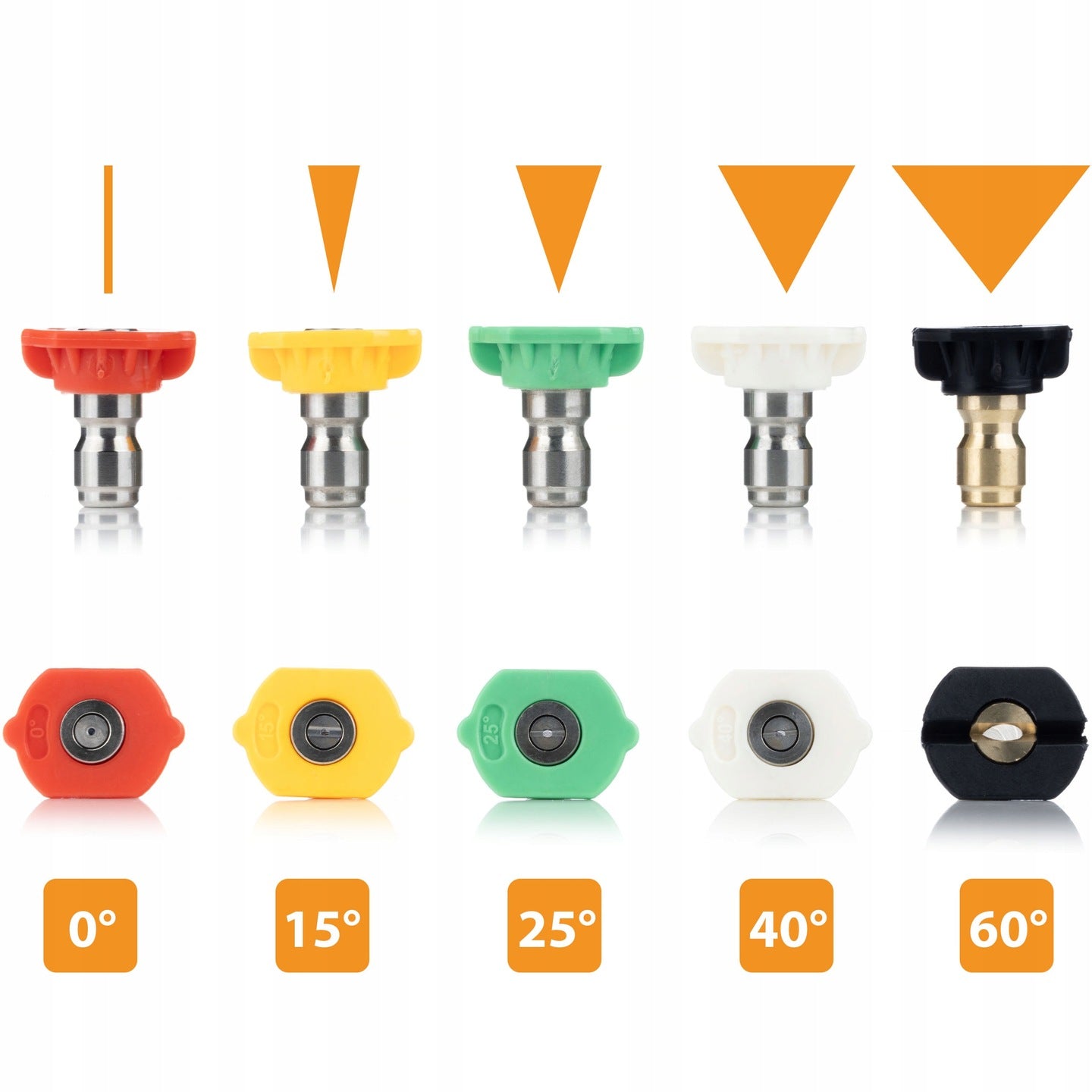 SET OF 7 LANCES EXTENSION FOR KARCHER LANCE 2,6M 1/4” BENT NOZZLES Packaging status original