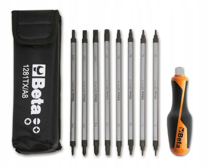 SET OF 8 2-STR TIPS AND HANDLE BETA 1281BG-TX/A8