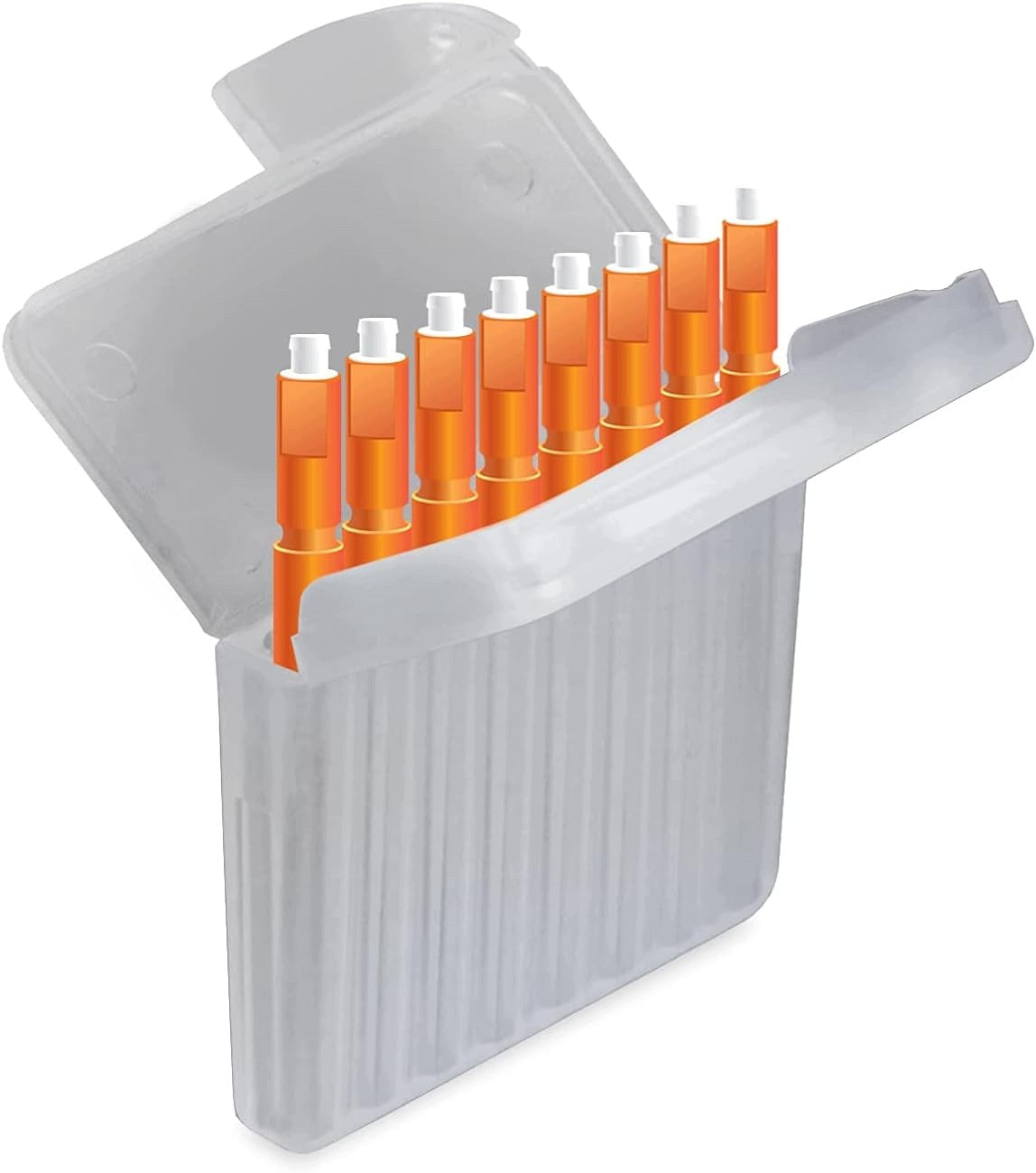 SET OF 8 HEARING AID FILTERS 1,7MM ORANGE