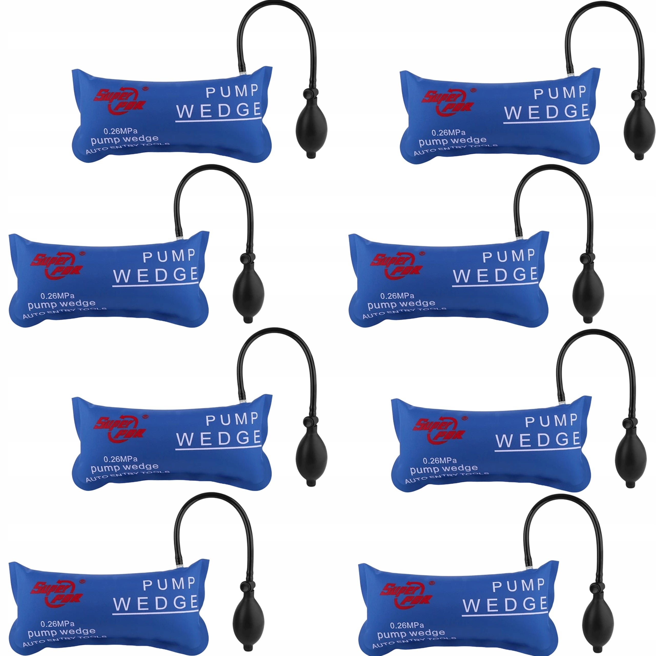 SET OF 8 LARGE EXPANSION CUSHIONS FOR WEDGE LIFTS 135 KG