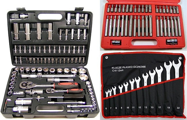 SET OF 94 el SOCKET WRENCHES + 6-22mm + 40 TORX Brand no brand