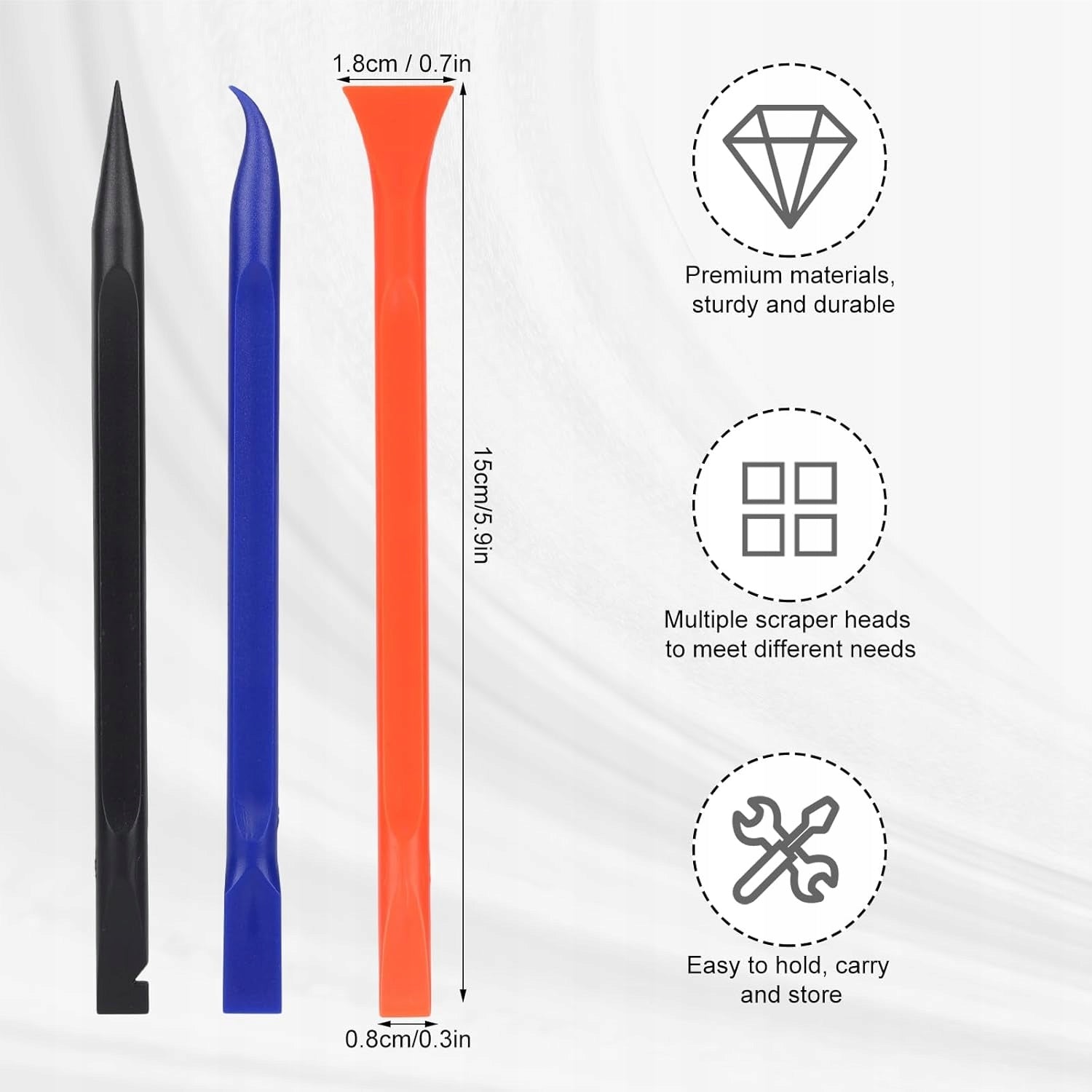 SET OF 9PCS MULTIFUNCTION SCRAPERS FOR CAR DETAILING Manufacturer code ZESTAW SKROBAKÓW DETAILING SAMOCHÓD NARZ