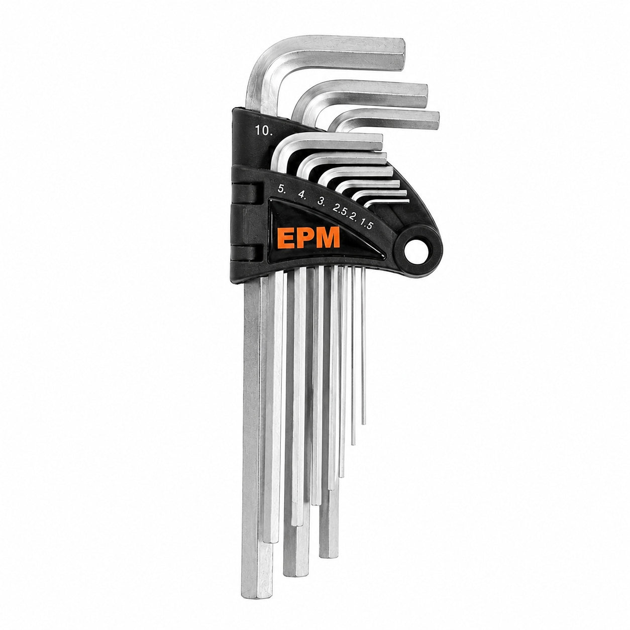 SET OF ALLEN WRENCHES ''HEX'' TYPE L 9 PCS. LONG E-400-2570 EPM