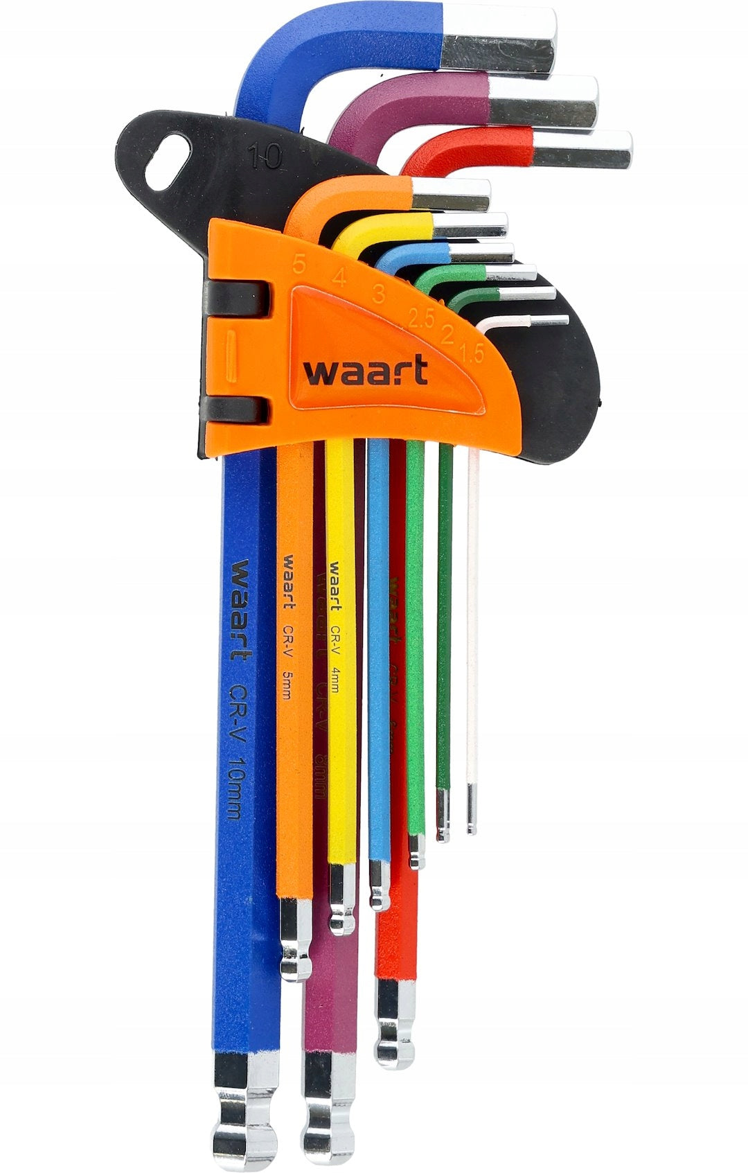 SET OF ALLEN WRENCHES, LONG BALL HEXES, TORX, COLORED MAGNET 18 PIECES Manufacturer code V90001