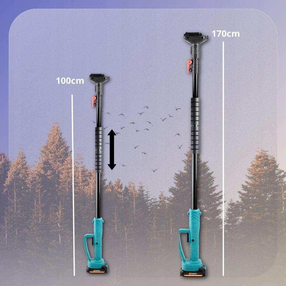 SET OF BATTERY-OPERATED SAW WITH TELESCOPIC BOOM 2M FOR TREES 21V Series 8" bezszczotkowy silnik