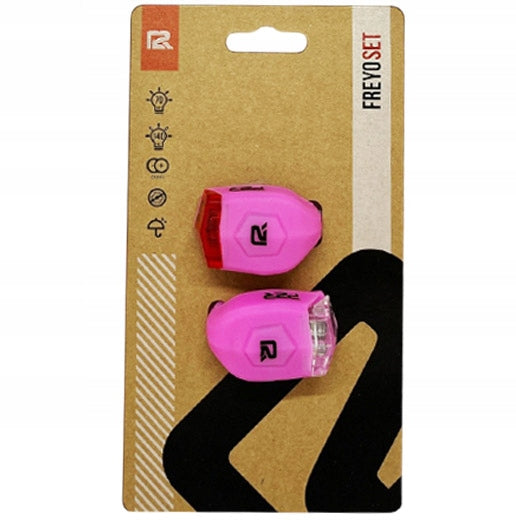 SET OF BICYCLE LIGHTS FOR BIKE LED FRONT REAR SET OF BICYCLE LIGHTS Model Freyo