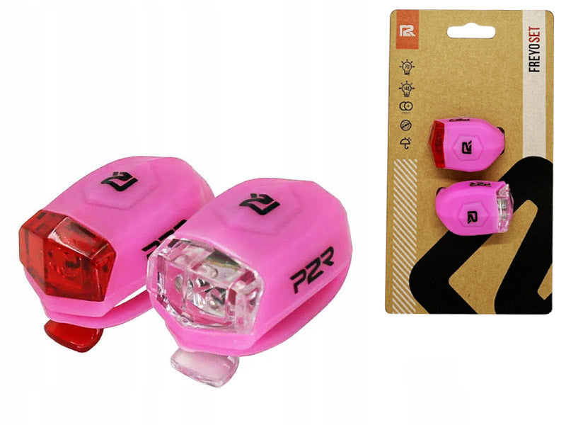 SET OF BICYCLE LIGHTS FOR BIKE LED FRONT REAR SET OF BICYCLE LIGHTS