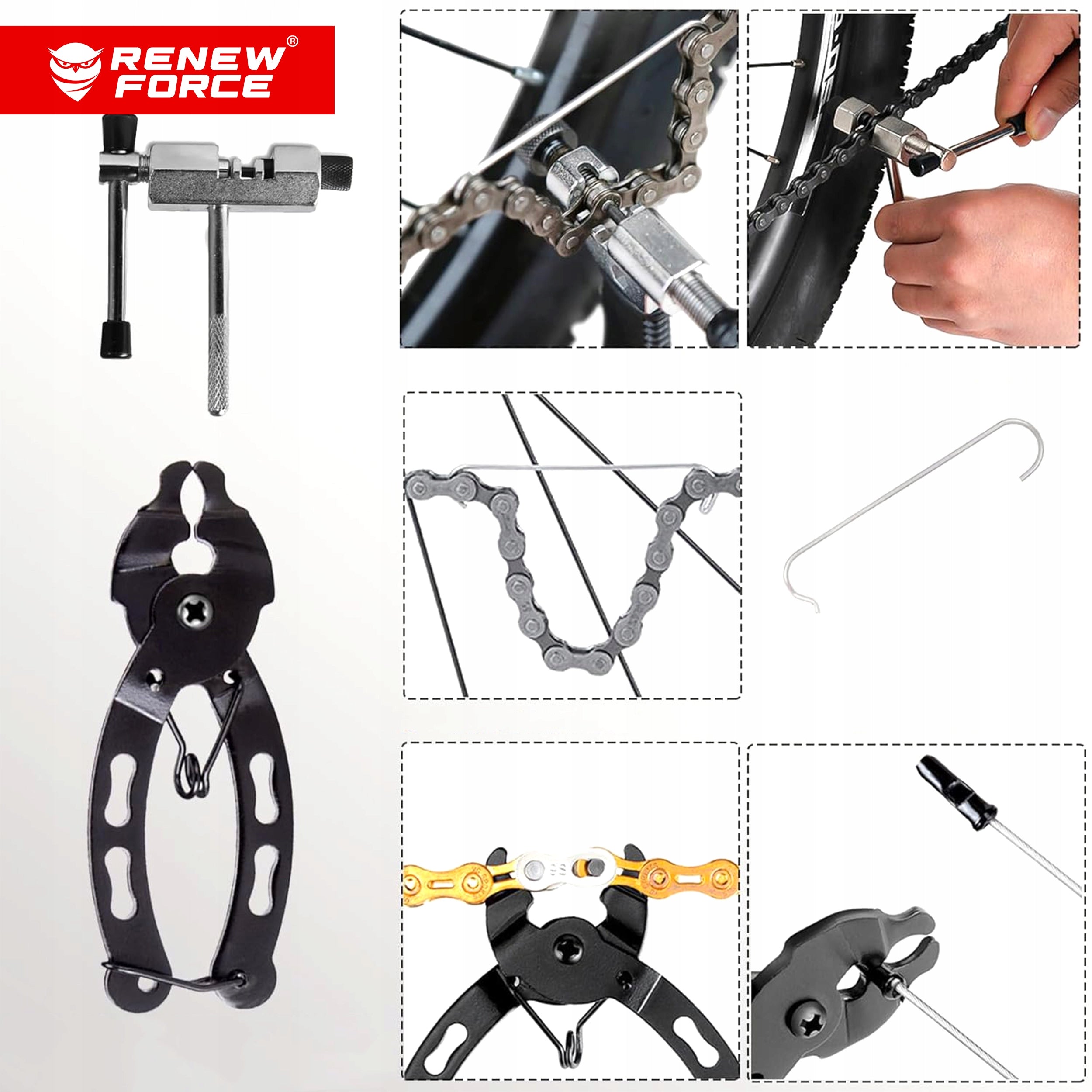 SET OF BICYCLE TOOLS CRANK SUPPORT KEY FOR BICYCLE BACIK CUMPER 10el Brand Renew Force