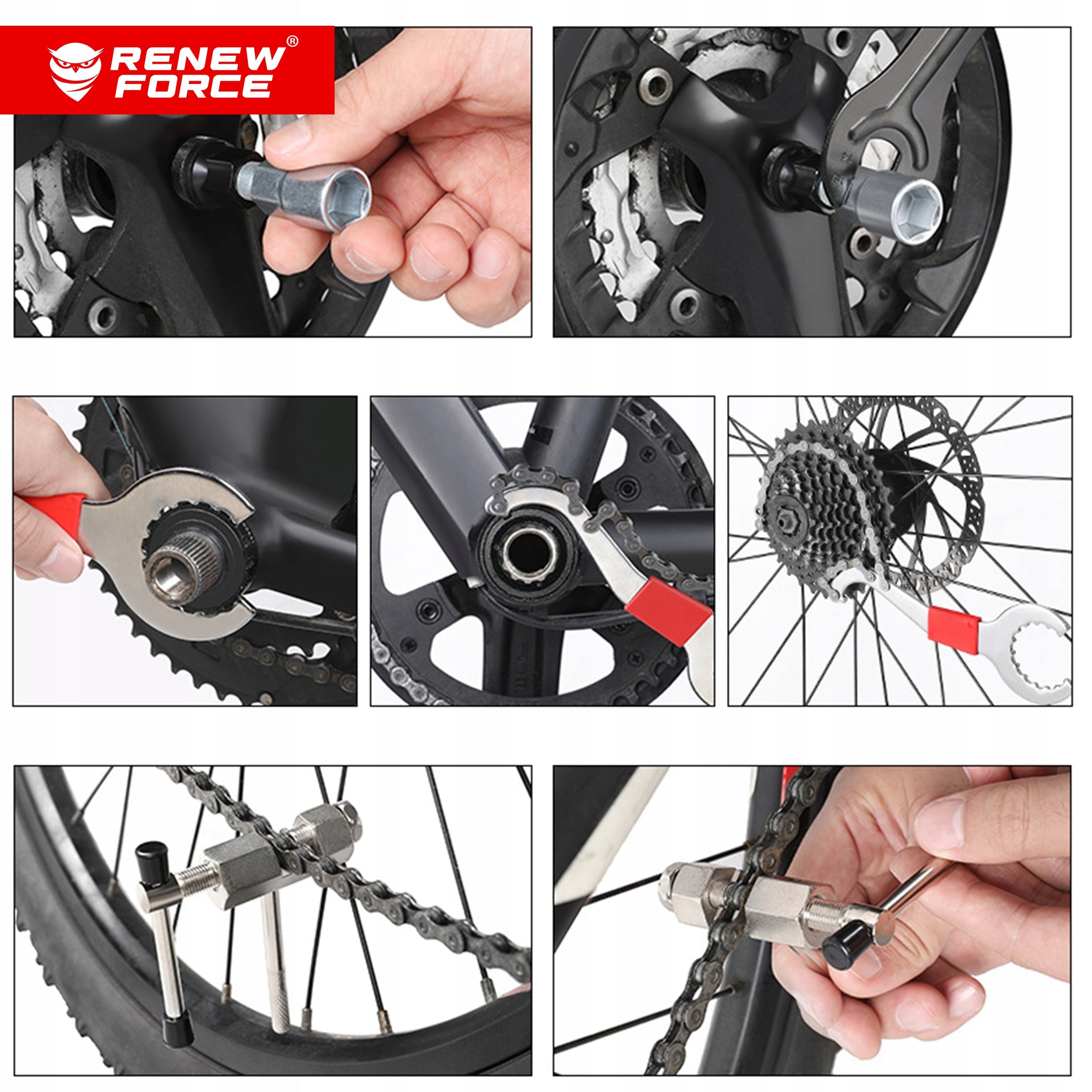 SET OF BICYCLE TOOLS CRANK SUPPORT KEY FOR BICYCLE BACIK CUMPER 10el Packaging status original