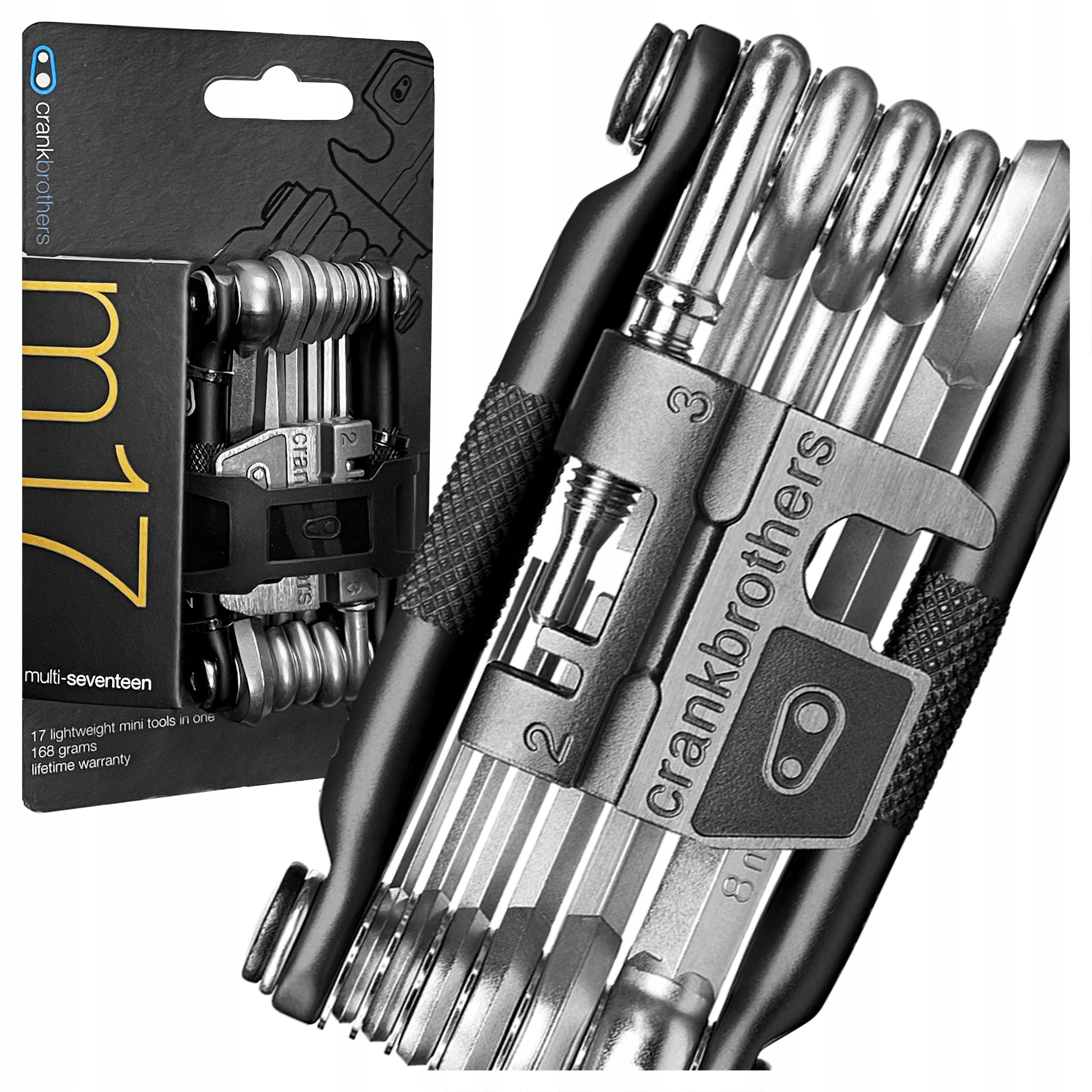 SET OF BICYCLE WRENCHES MULTITOOL CRANKBROTHERS M17 WITH CLIPPER UP TO 12 rz.