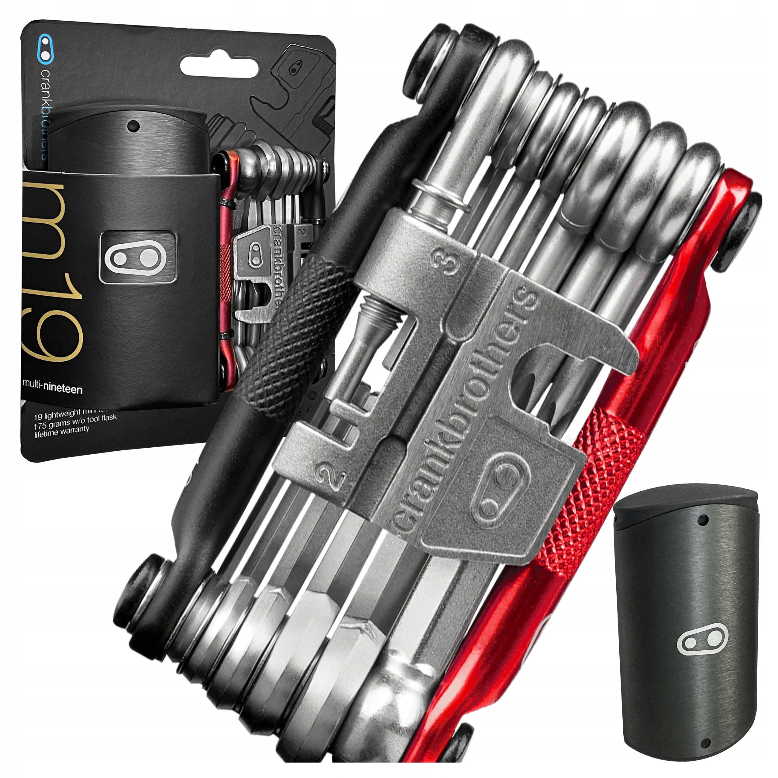 SET OF BICYCLE WRENCHES MULTITOOL CRANKBROTHERS M19 WITH CLIPPER UP TO 12 rz.