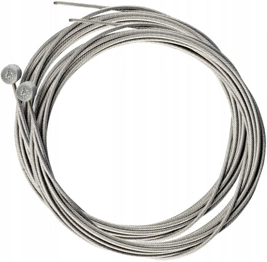 SET OF BRAKE CABLE 2 PCS + ARMOR + TIPS Color black