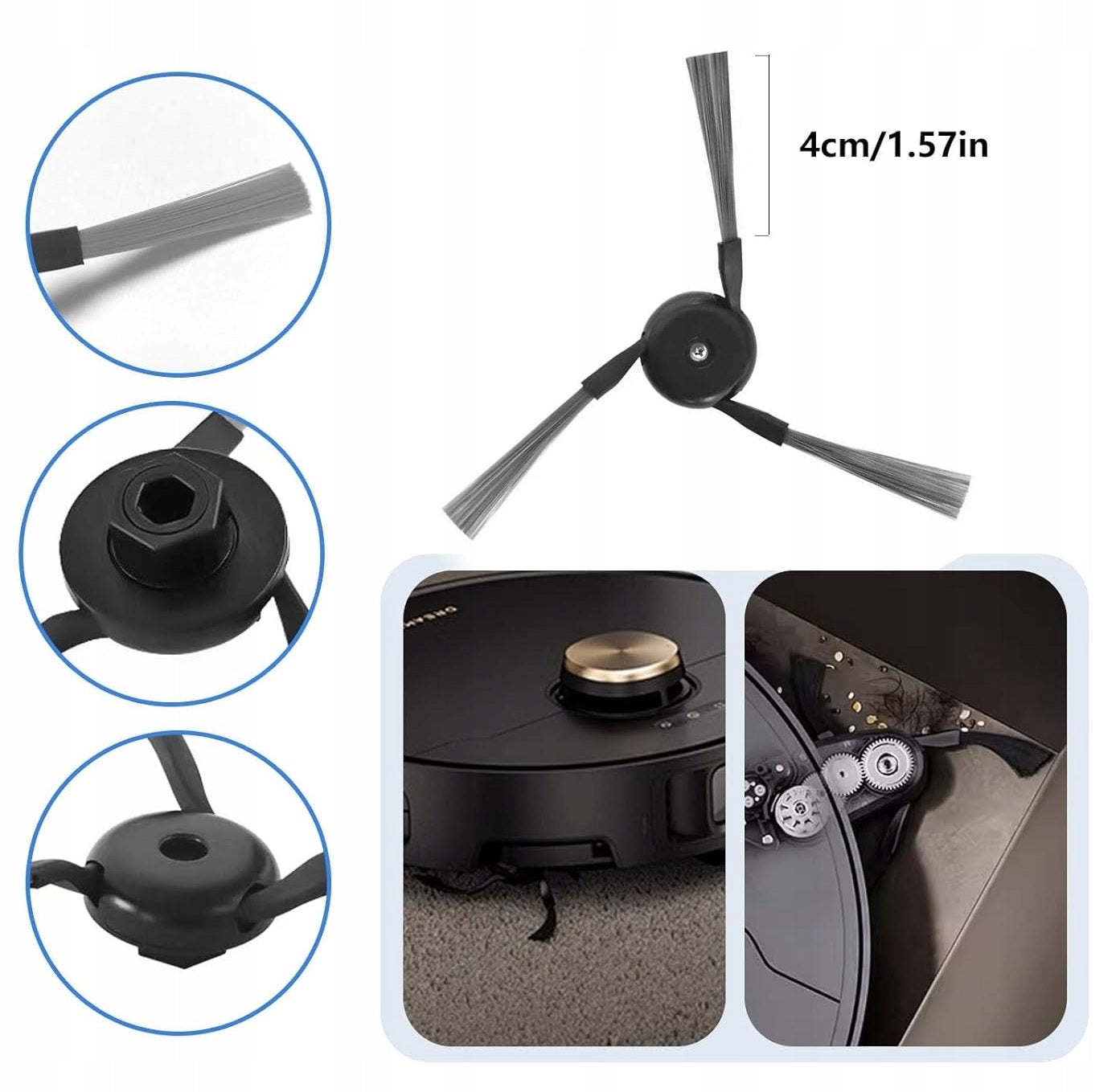SET OF BRUSH FILTERS BAGS FOR DREAME X40 ULTRA COMPLETE / X40 PRO / L40 For for the cleaning robot