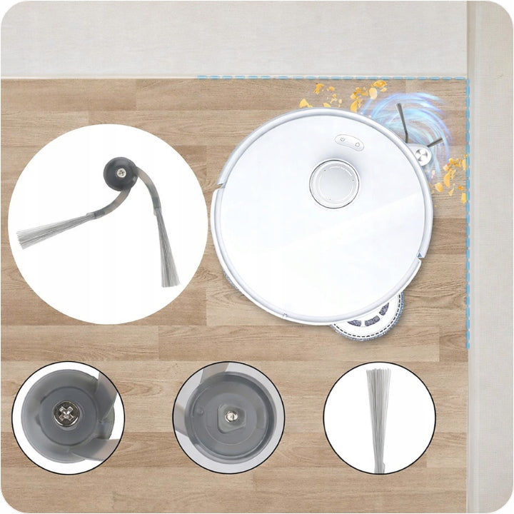 SET OF BRUSH FILTERS BAGS FOR ROBOROCK QREVO CURY EDGE 5AE 5V1 S5V 5A1 C Dominant color multicolor