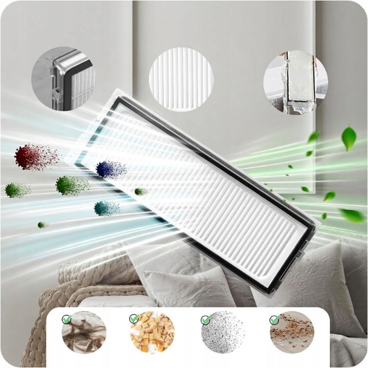 SET OF BRUSH FILTERS BAGS FOR ROBOROCK QREVO CURY EDGE 5AE 5V1 S5V 5A1 C Kind other