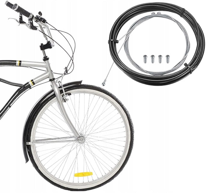 SET OF CABLES AND ARMOUR FOR DERAILLEUR BRAKE CABLE ENDS PIPE CASING Model zestaw