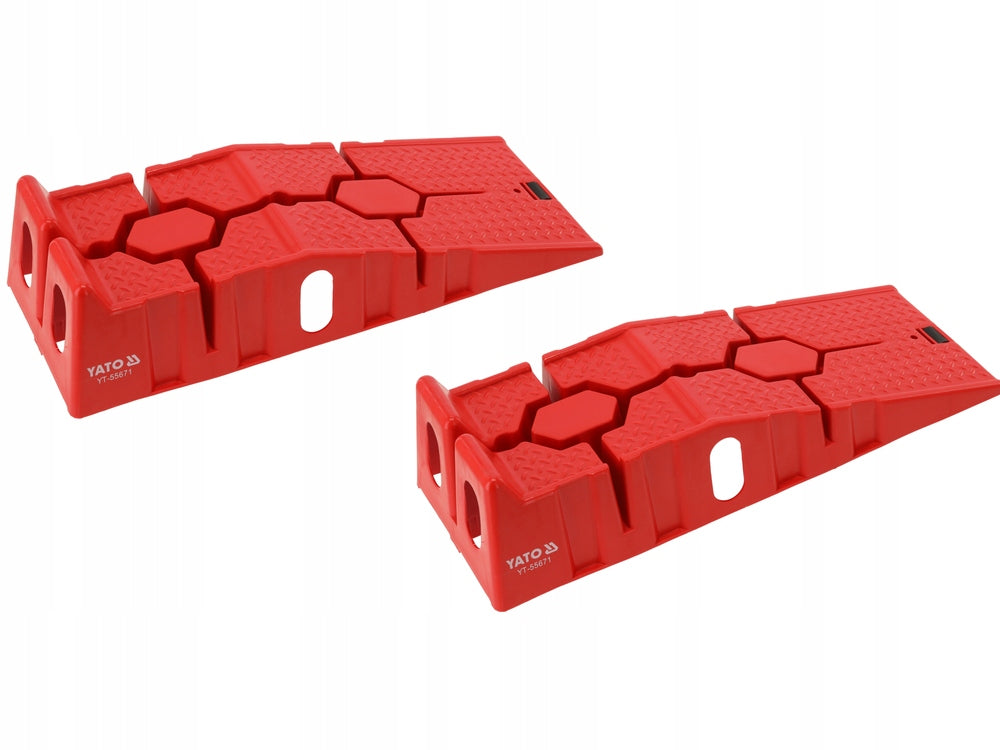 SET OF CAR OVERRUNS 3T 2 PCS RED YT-55671 YATO Brand Yato