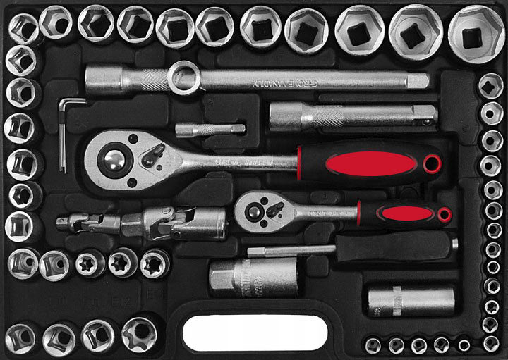 SET OF CAR SOCKET WRENCHES 94 ELEMENTS Manufacturer code ZESTAW NARZĘDZIOWY NARZEDZIOWY