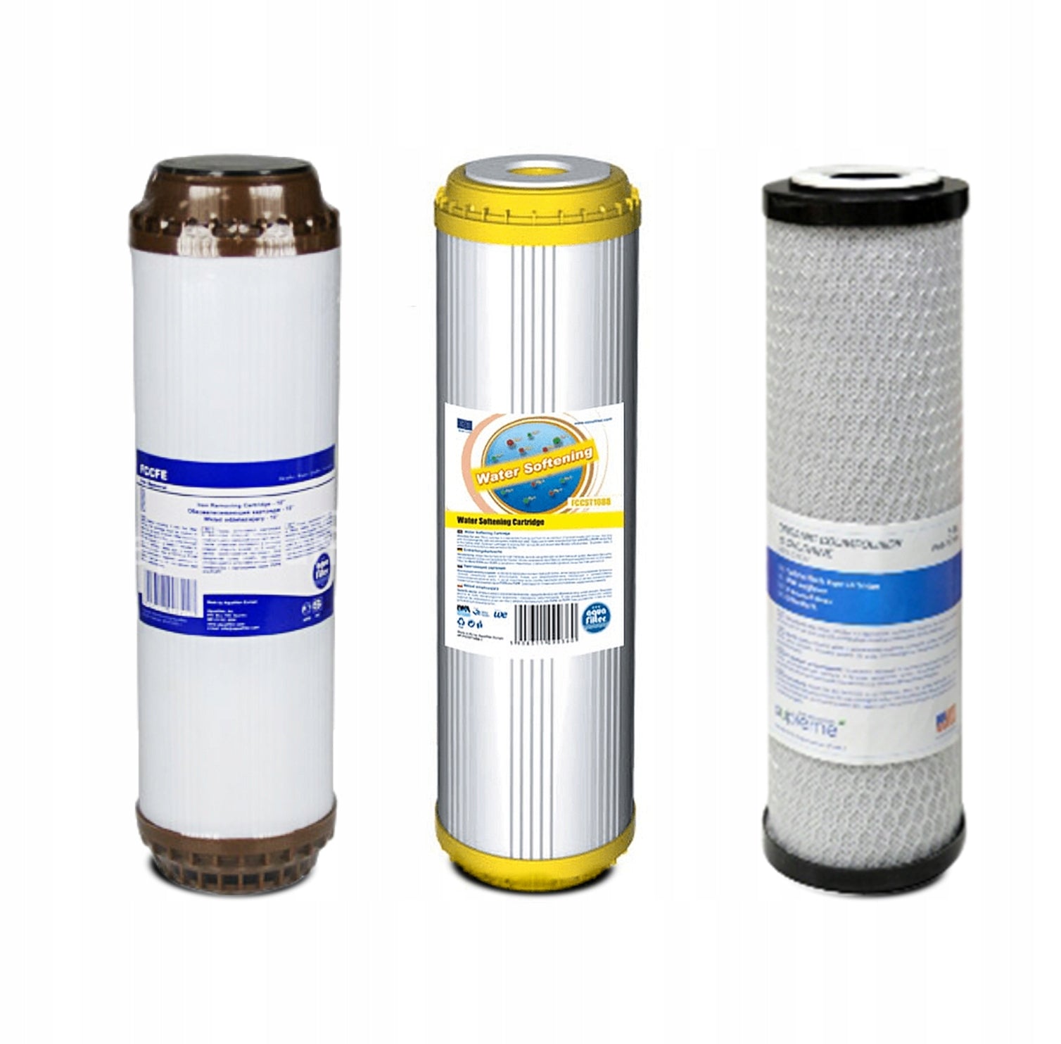 SET OF CARTRIDGES: CARBON + SOFTENING + IRON