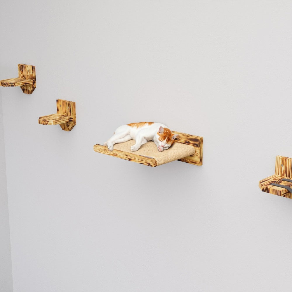 SET OF CAT SHELF QLS TAN Product width 17 cm
