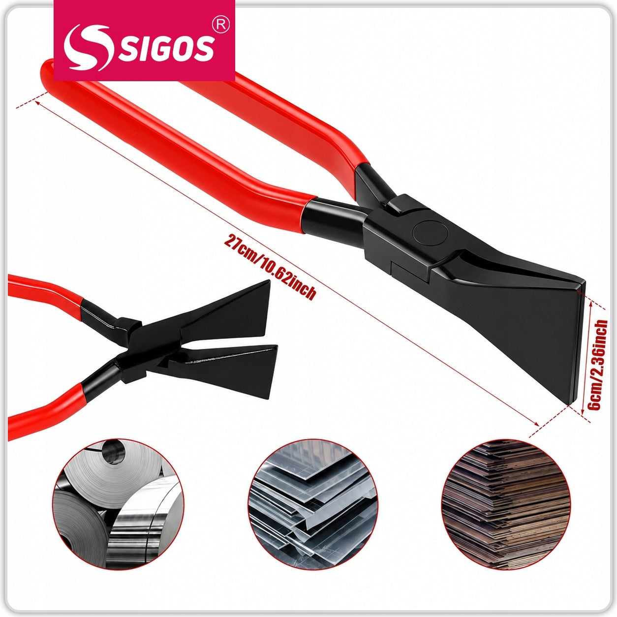 SET OF CLAMPS ROOFING PLIERS FOR PROFILE SHEETS SET OF 3 PCS. 45' 90' 180' Manufacturer code ZESTAW CĘGI SZCZYPCE DEKARSKIE DO BLACH