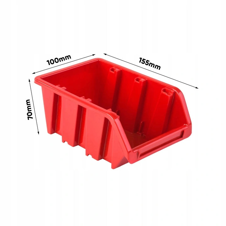 SET OF CONTAINERS ORDELINE TOOL BOARD FOR TOOLS ORGANIZATION Additional features hangable fastening holes for elements