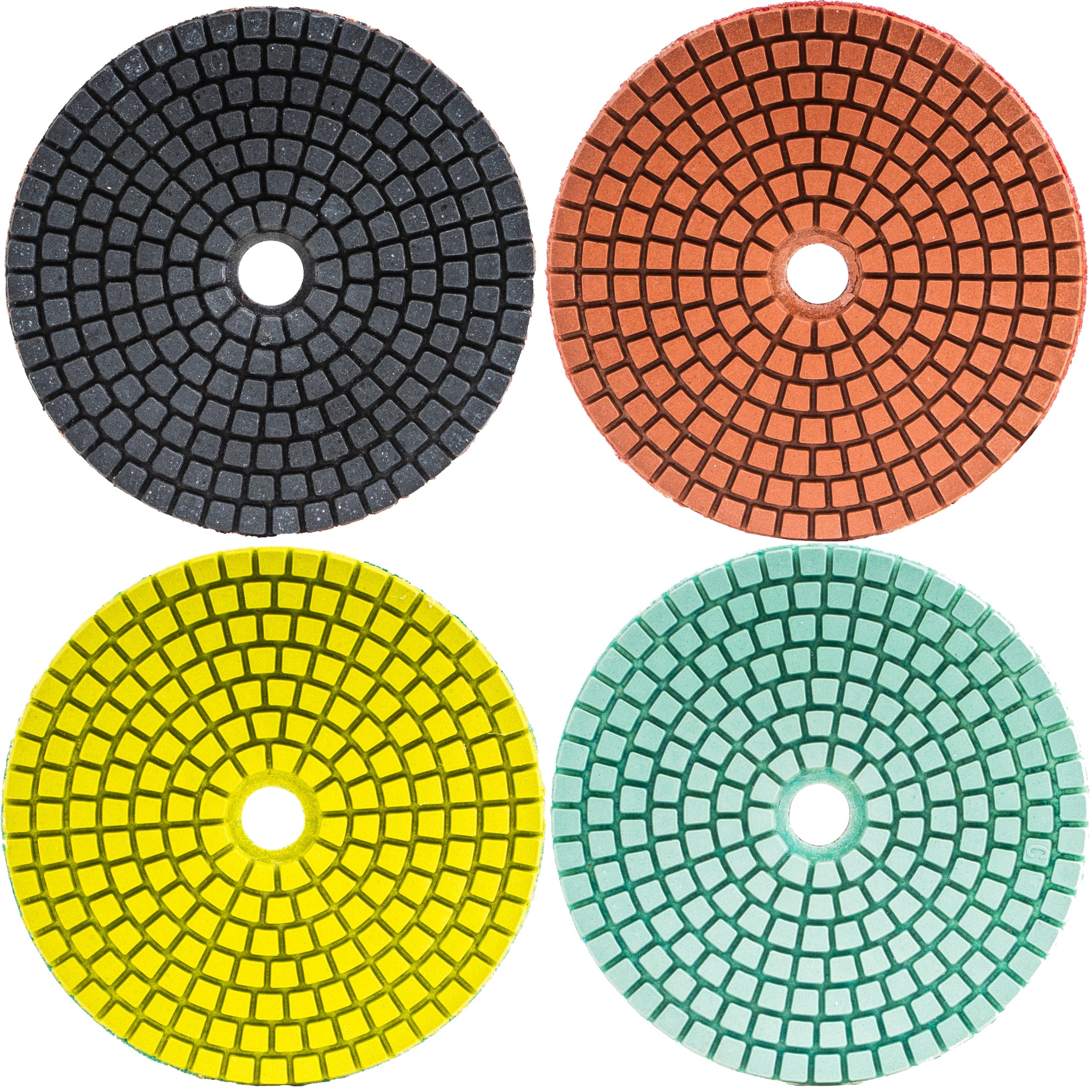 SET OF DIAMOND DISCS FOR GRINDING CERAMIC SINTER STONEWARE POLISHING Brand Delphi tools