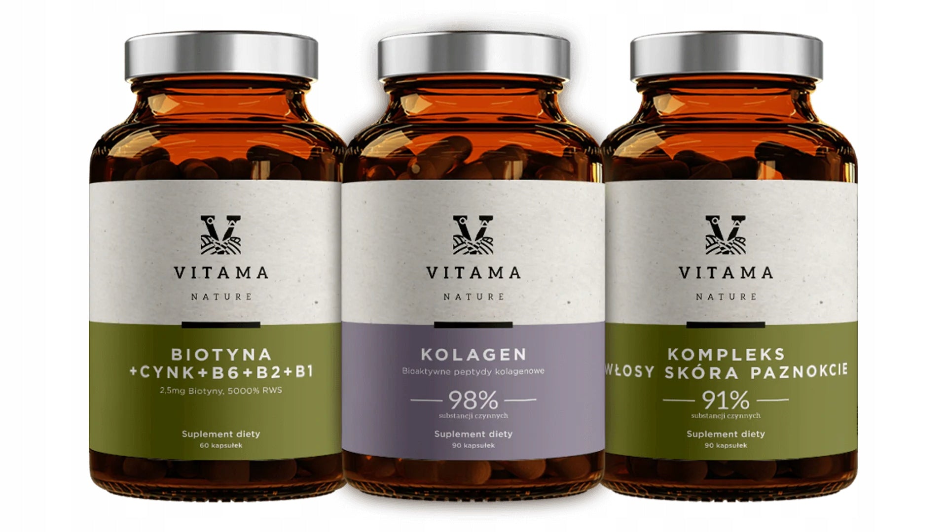 SET OF DIETARY SUPPLEMENTS VITAMINS FOR WOMEN SKIN HAIR NAILS COLLAGEN Medical device no
