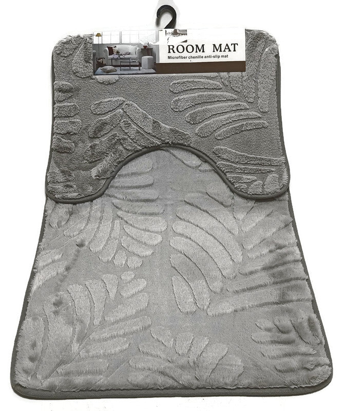 SET OF DIRECTORS FOR BATHROOM 2 PIECES NON-SLIP 50x80 cm 48x39 cm