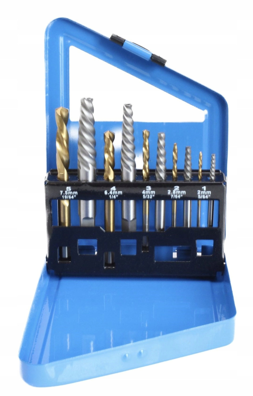 SET OF DRILL BITS AND TWISTERS FOR BROKEN SCREWS