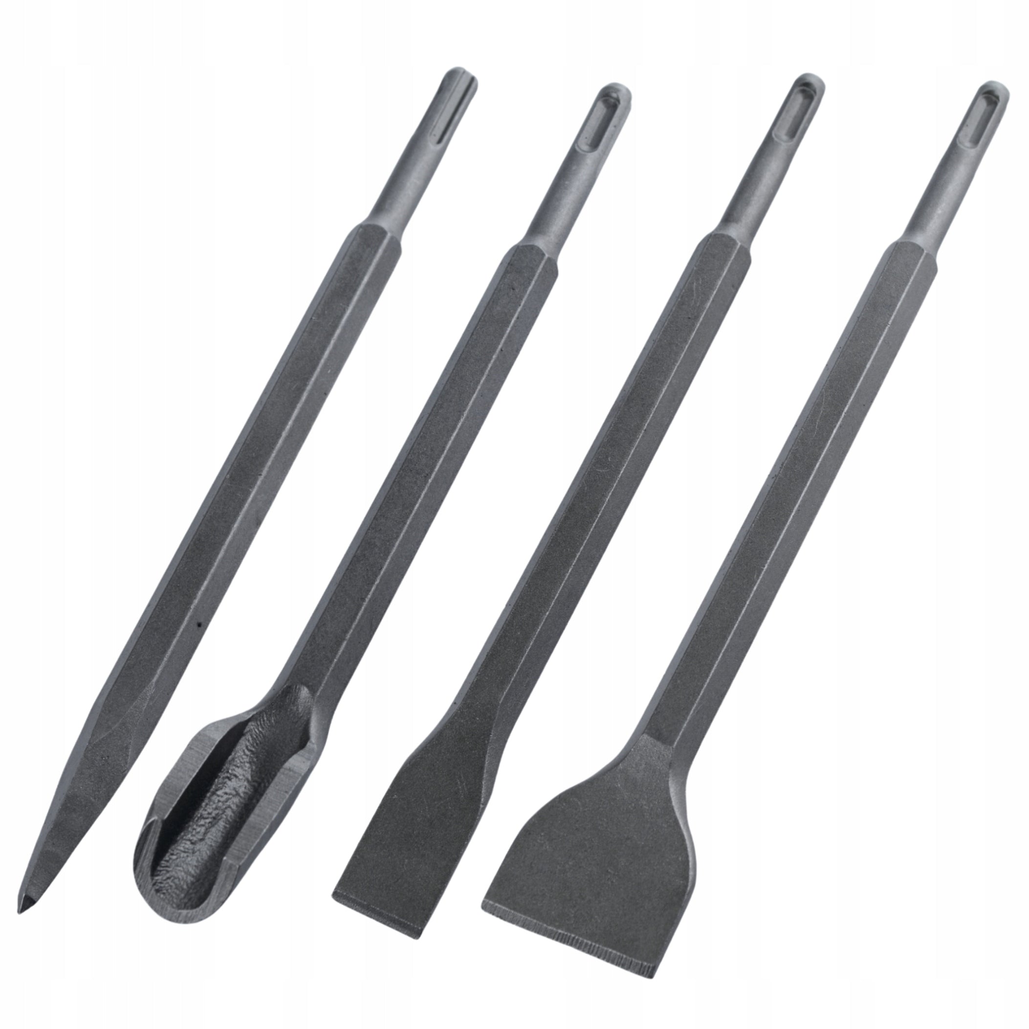 SET OF DRILLS AND CHISELS SDS PLUS SDS+ IN CASE 17 PCS BLACK Brand Black