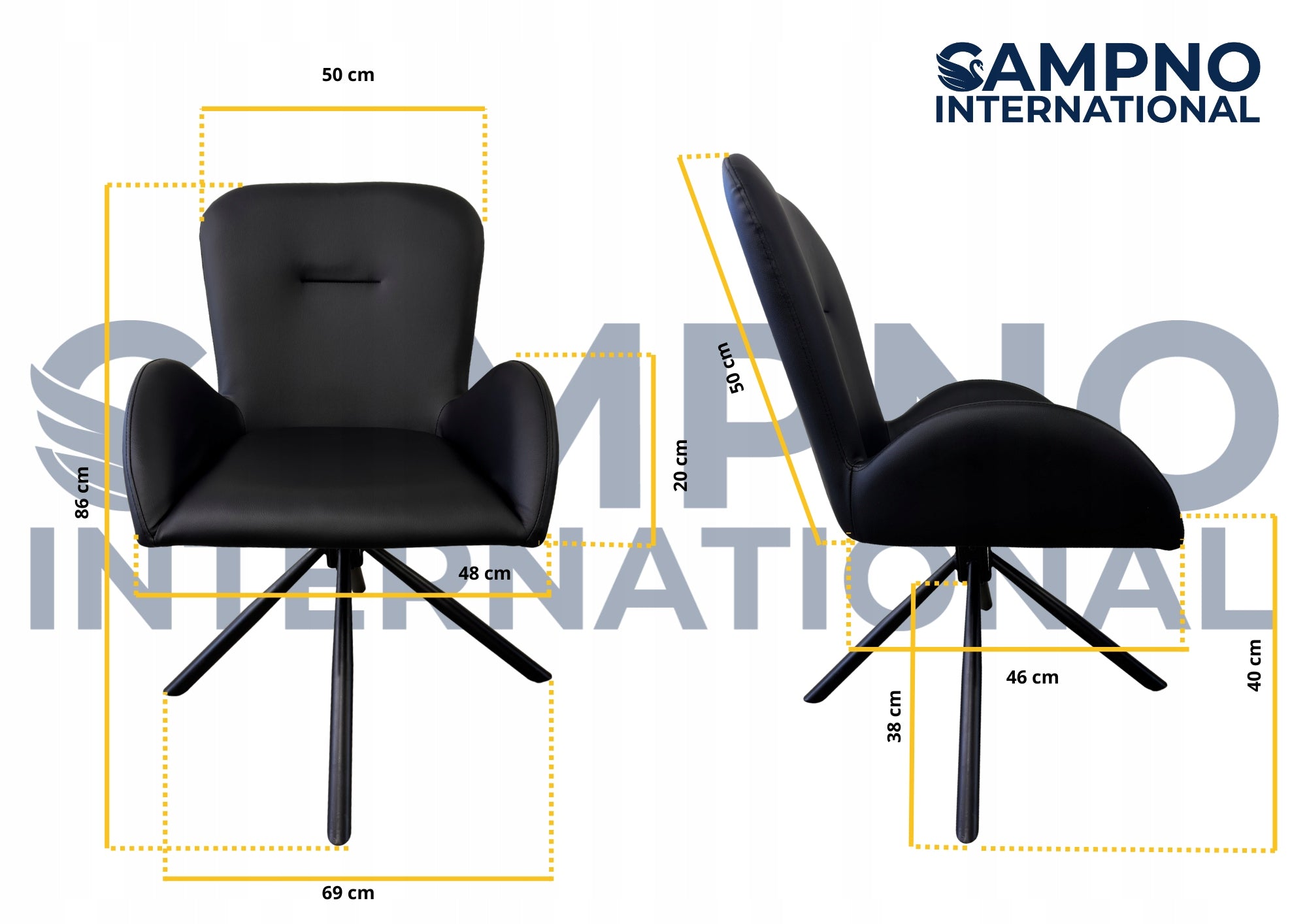 SET OF DUOLUXE SWIVEL CHAIRS Manufacturer code CAMPNO_INTERNATIONAL