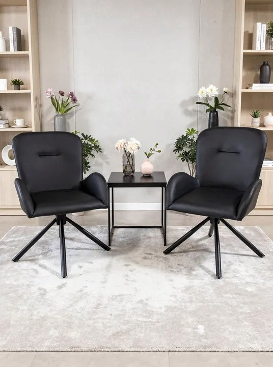 SET OF DUOLUXE SWIVEL CHAIRS Packaging status original
