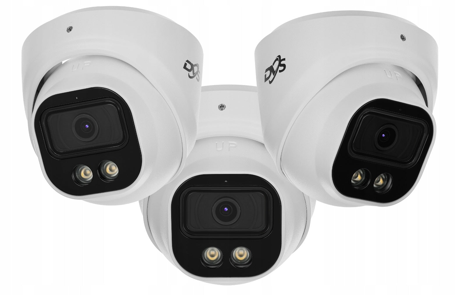SET OF EXTERNAL CAMERAS 16 ANALOG CAMERAS FOR MONITORING 5Mpx DVS DUAL Packaging status original