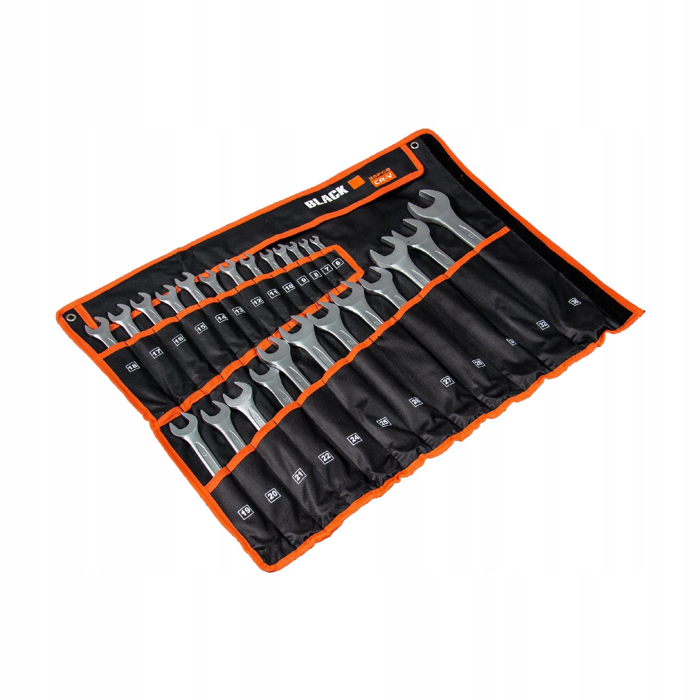 SET OF FLAT WRENCHES FLAT-EYE WRENCHES MAT 25 EL. 6-36mm Product weight with unit packaging 6.07 kg