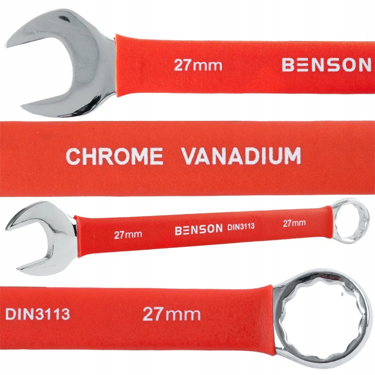 SET OF FLAT WRENCHES IN RUBBER 6-27MM 12EL MAT BENSON BY BLACK Product weight with unit packaging 1.85 kg