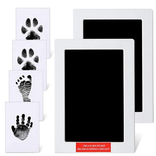 SET OF FOOTPRINTS AND HANDS OF A CHILD WITHOUT INK GIFT SOUVENIR